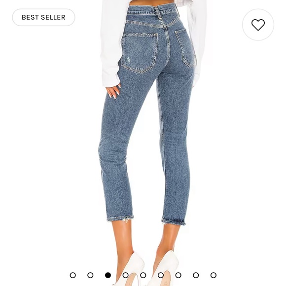 Agolde jeans Riley high-rise straight crop - Picture 2 of 5